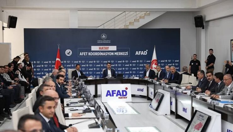 Bakan Kurum Hatay’da İncelemelerde Bulundu