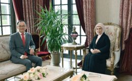 Emine Erdoğan, Çin’in Ankara Büyükelçisi Jiang Xuebin İle Görüştü