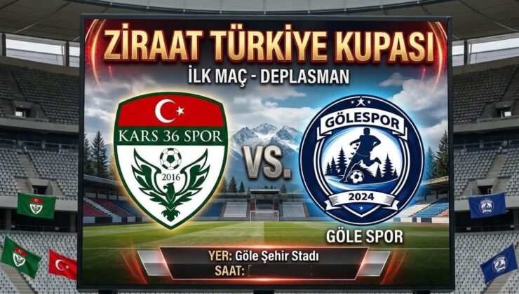 Kars 36 Spor’un Ziraat Türkiye Kupası’ndaki Rakibi Göle Spor Oldu