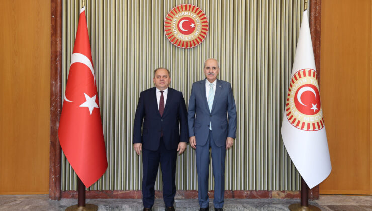 TBMM Başkanı Numan Kurtulmuş, Yargıtay Başkanı Ömer Kerkez’i Kabul Etti